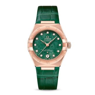 Omega Constellation Co-Axial Master Chronometer 29mm Orologio da donna verde O13153292099002