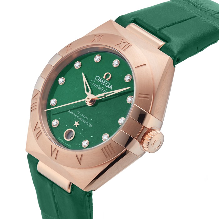 Omega Constellation Co-Axial Master Chronometer 29mm Orologio da donna verde O13153292099002 - immagine 5