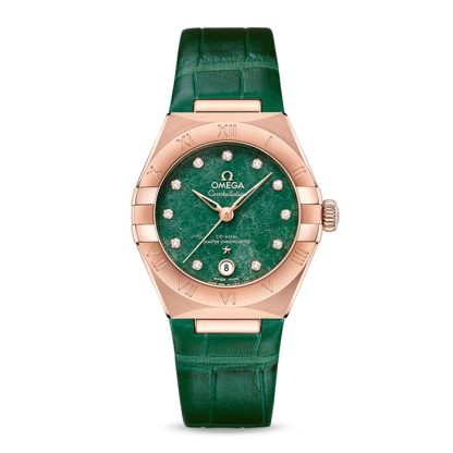 Omega Constellation Co-Axial Master Chronometer 29mm Orologio da donna verde O13153292099002