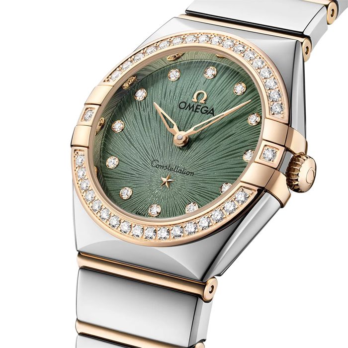 Omega Constellation Moonshine Oro 28mm Donna Orologio Verde O13125286060001 - immagine 2