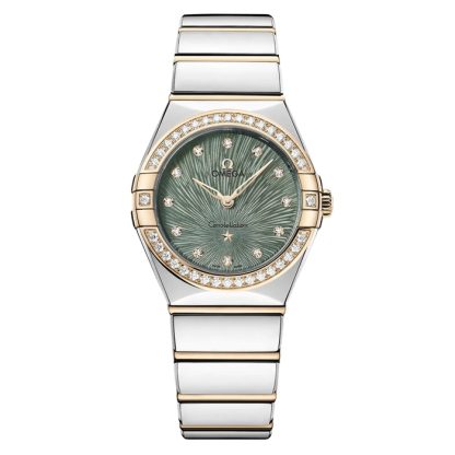 Omega Constellation Moonshine Oro 28mm Donna Orologio Verde O13125286060001