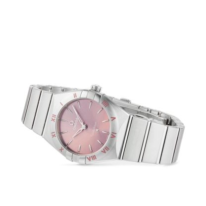 Omega Constellation Quarzo Acciaio 28mm Donna Orologio Rosa O13110286011001 - immagine 4