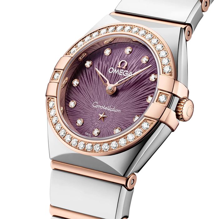 Omega Constellation Sedna Oro 25mm Orologio da donna viola O13125256060002 - immagine 2