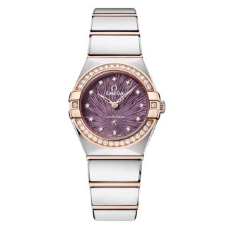 Omega Constellation Sedna Oro 25mm Orologio da donna viola O13125256060002