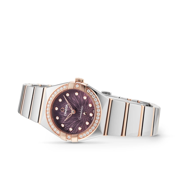 Omega Constellation Sedna Oro 25mm Orologio da donna viola O13125256060002 - immagine 5