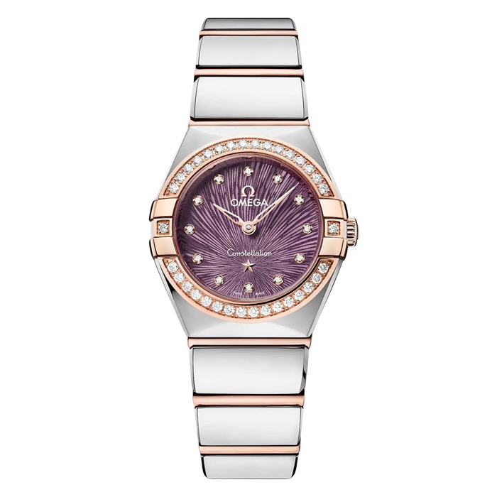 Omega Constellation Sedna Oro 25mm Orologio da donna viola O13125256060002