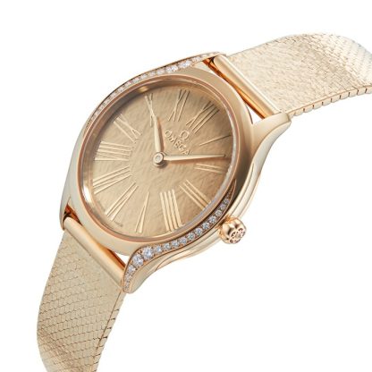 Omega De Ville Mini Trésor Quarzo 26mm Moonshine™ Oro O42855266099001 - immagine 5