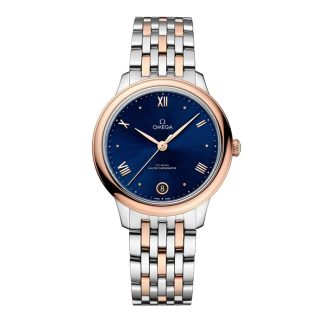 Omega De Ville Prestige 34mm Orologio da donna blu O43420342003001