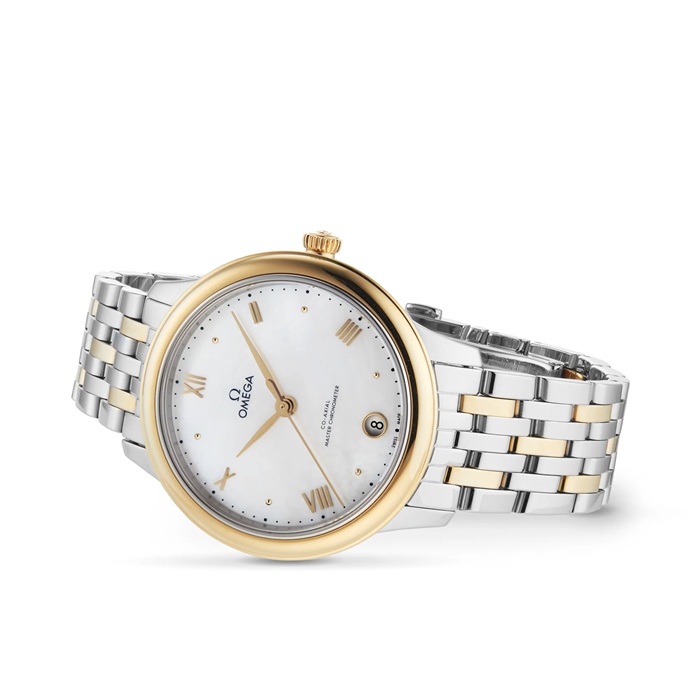 Omega De Ville Prestige Co-Axial Master Chronometer 34mm Donna Orologio Bianco O43420342005002 - immagine 3