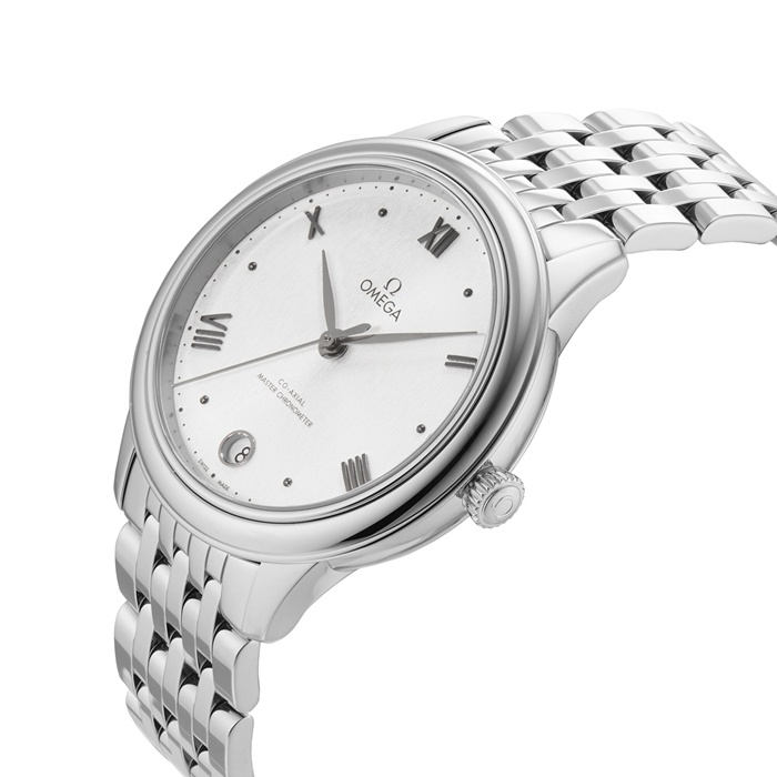 Omega De Ville Prestige Co-Axial Master Chronometer 34mm Orologio da donna Argento O43410342002001 - immagine 5