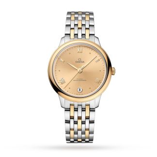 Omega De Ville Prestige Co-Axial Master Chronometer 34mm Orologio da donna Champagne O43420342008001