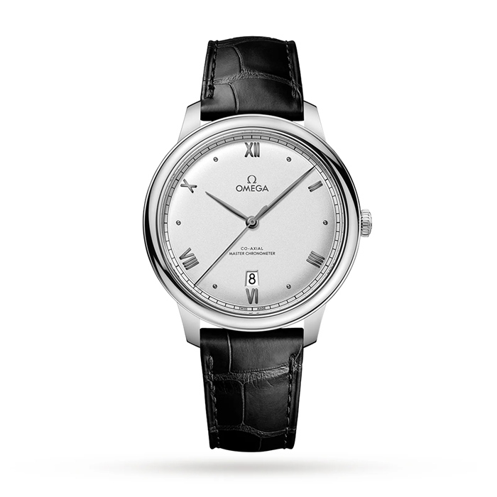 Omega De Ville Prestige Co-Axial Master Chronometer 40mm Orologio Uomo Argento O43413402002001