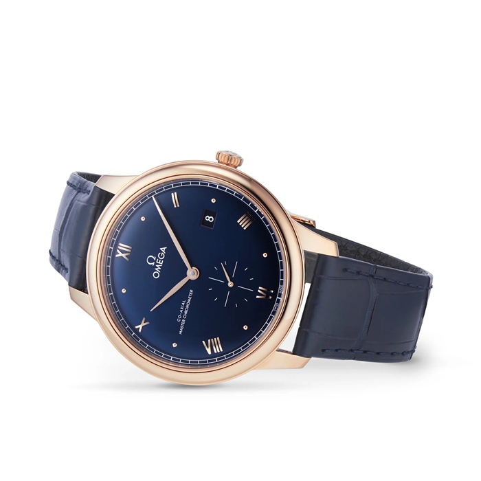 Omega De Ville Prestige Co-Axial Master Chronometer Piccoli Secondi 41mm Orologio Uomo Blu O43453412003001 - immagine 3