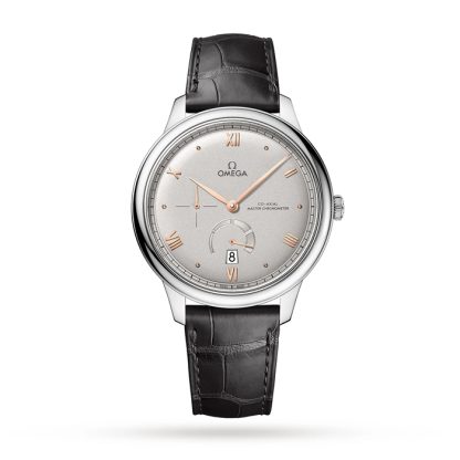 Omega De Ville Prestige Cronometro Assiale Riserva di Carica 41mm Orologio Uomo Argento O43413412106001