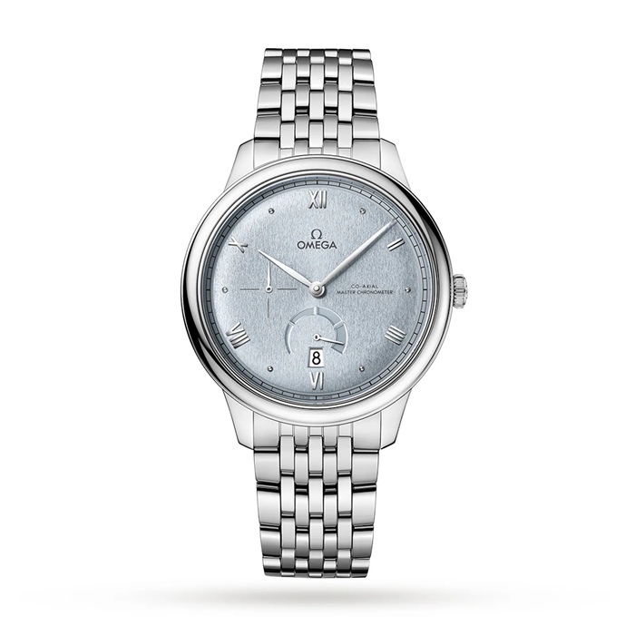 Omega De Ville Prestige Cronometro Assiale Riserva di Carica 41mm Orologio Uomo Blu O43410412103001
