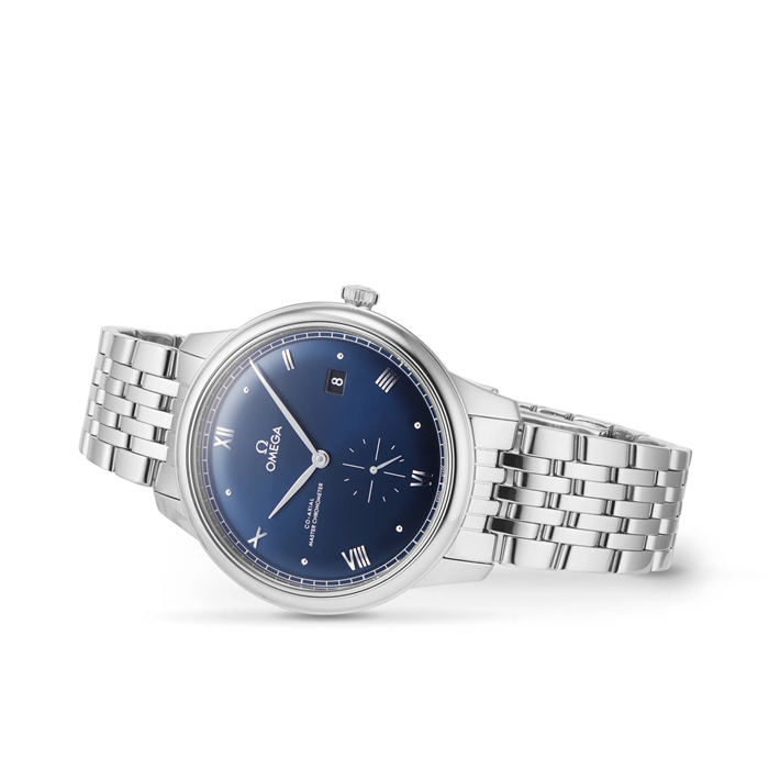 Omega De Ville Prestige Master Assiale Cronometro Piccoli Secondi 41mm Orologio Uomo Blu O43410412003001 - immagine 3