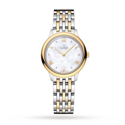 Omega De Ville Prestige Orologio da donna al quarzo 27,5 mm Bianco O43420286005001