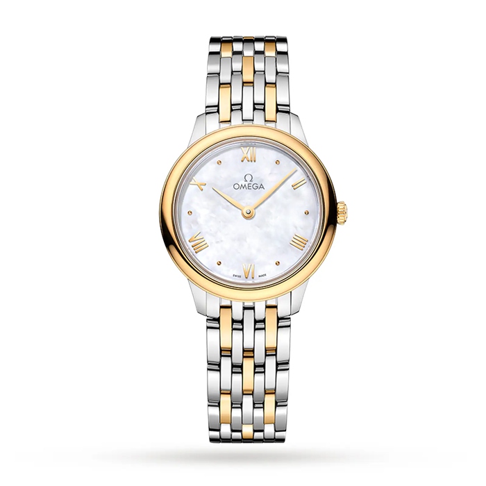 Omega De Ville Prestige Orologio da donna al quarzo 27,5 mm Bianco O43420286005001