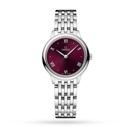Omega De Ville Prestige Orologio da donna al quarzo 27,5 mm Rosso O43410286011001