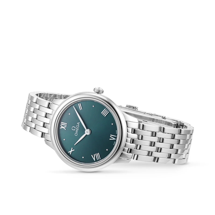 Omega De Ville Prestige Orologio da donna al quarzo 27,5 mm Verde O43410286010001 - immagine 3