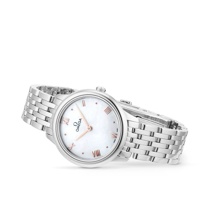 Omega De Ville Prestige Quarzo 27,5 mm Donna Orologio Bianco O43410286005001 - immagine 3