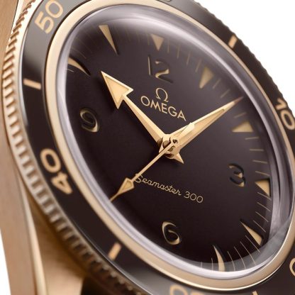 Omega Seamaster 300 Cronometro Master Assiale 41mm Bronzo Oro O23492412110001 - immagine 4
