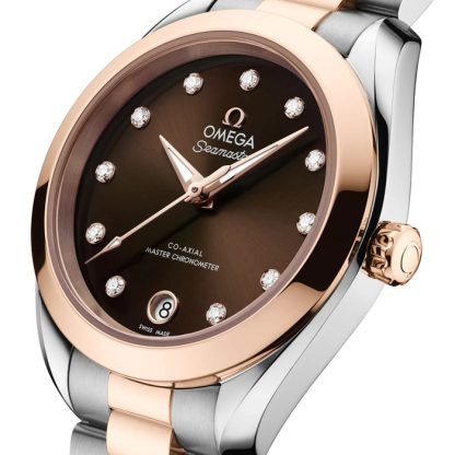 Omega Seamaster Aqua Terra 150M 30mm Orologio da donna marrone O22020302063001 - immagine 3