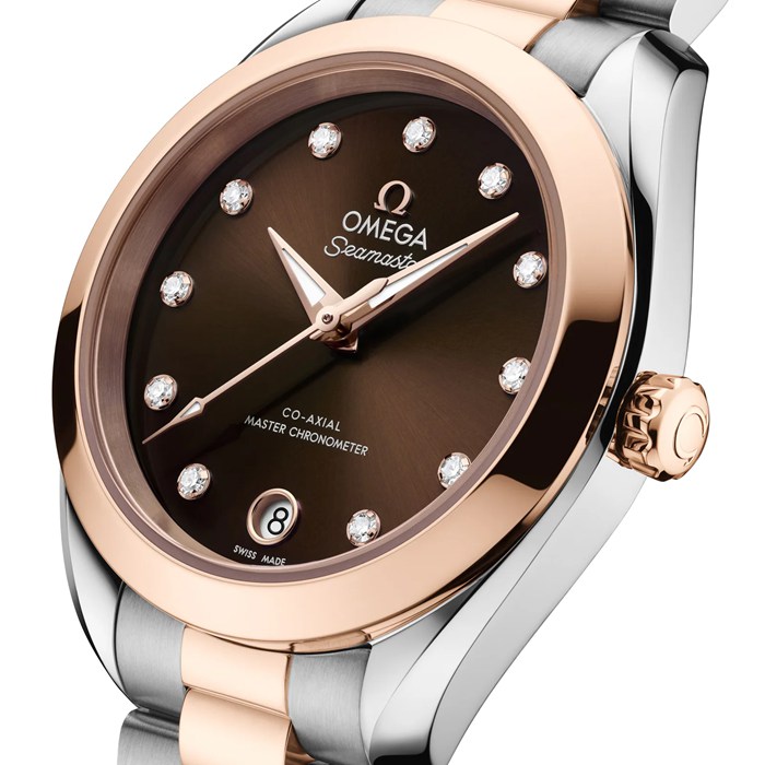Omega Seamaster Aqua Terra 150M 30mm Orologio da donna marrone O22020302063001 - immagine 3