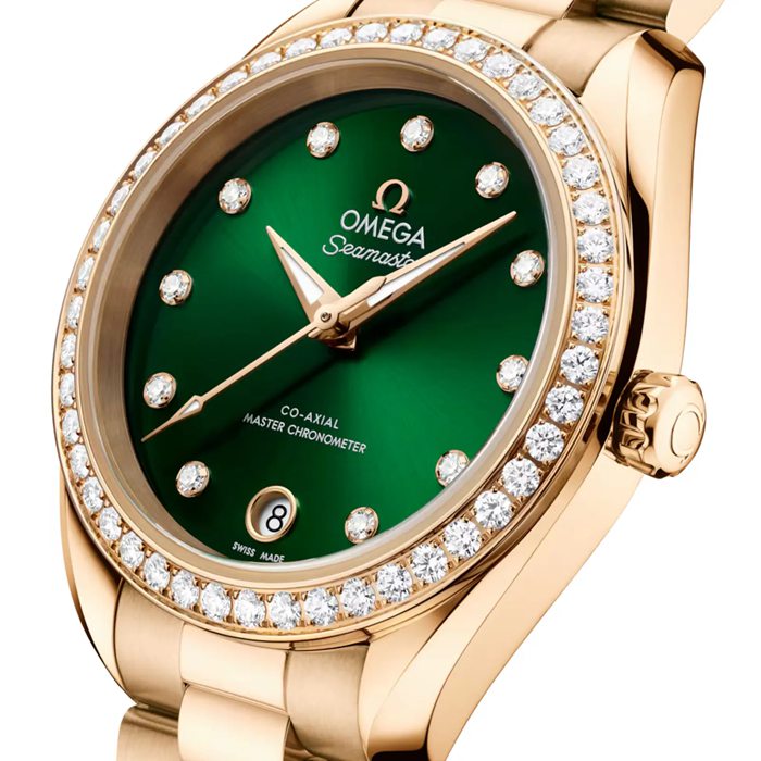 Omega Seamaster Aqua Terra 150M 30mm Orologio da donna verde O22055302060001 - immagine 3