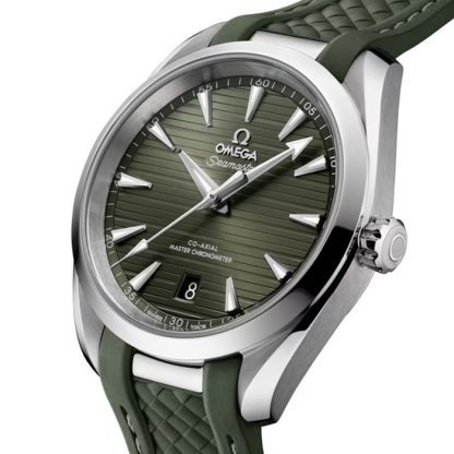 Omega Seamaster Aqua Terra 150M 38mm acciaio su cinturino in gomma O22012382010001 - immagine 4