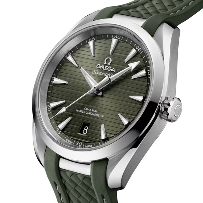 Omega Seamaster Aqua Terra 150M 38mm acciaio su cinturino in gomma O22012382010001 - immagine 4