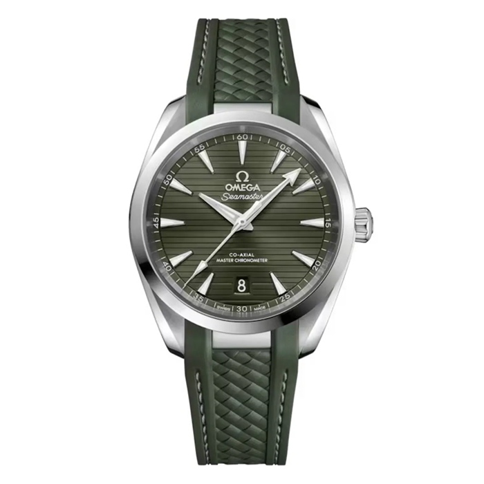 Omega Seamaster Aqua Terra 150M 38mm acciaio su cinturino in gomma O22012382010001