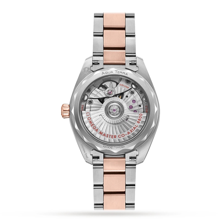 Omega Seamaster Aqua Terra 150M Co-Axial Master Chronometer 34mm Ladies Watch O22020342059001 - immagine 2