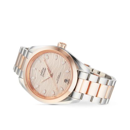 Omega Seamaster Aqua Terra 150M Co-Axial Master Chronometer 34mm Ladies Watch O22020342059001 - immagine 4