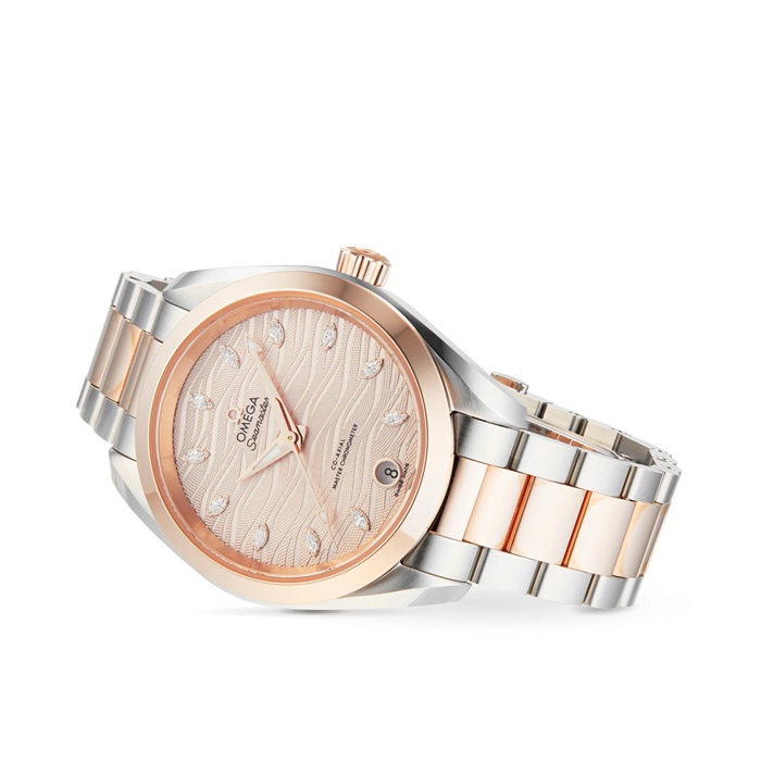 Omega Seamaster Aqua Terra 150M Co-Axial Master Chronometer 34mm Ladies Watch O22020342059001 - immagine 4