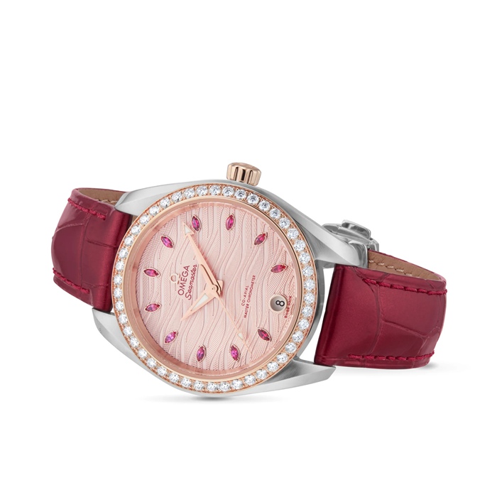 Omega Seamaster Aqua Terra 150M Co-Axial Master Chronometer 34mm Ladies Watch O22028342060001 - immagine 3