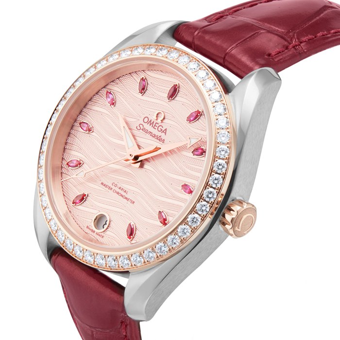 Omega Seamaster Aqua Terra 150M Co-Axial Master Chronometer 34mm Ladies Watch O22028342060001 - immagine 5