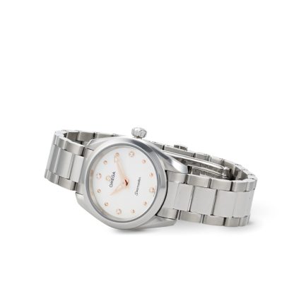 Omega Seamaster Aqua Terra 150M Donna 28mm Quartz Diamond Dot Watch O22010286054001 - immagine 2