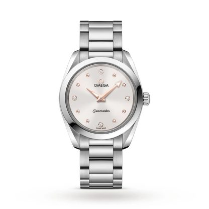 Omega Seamaster Aqua Terra 150M Donna 28mm Quartz Diamond Dot Watch O22010286054001