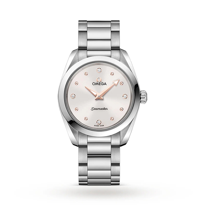 Omega Seamaster Aqua Terra 150M Donna 28mm Quartz Diamond Dot Watch O22010286054001