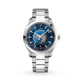 Omega Seamaster Aqua Terra 150m Co-Axial GMT Worldtimer 43mm Orologio Uomo O22010432203001