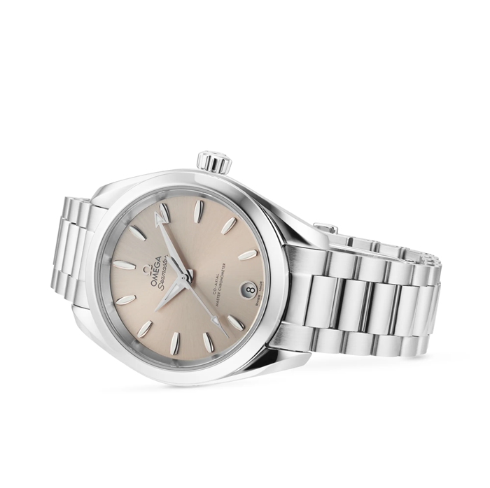 Omega Seamaster Aqua Terra 150m Co-Axial Master Chronometer 34mm Orologio da donna Sandstone O22010342009001 - immagine 2