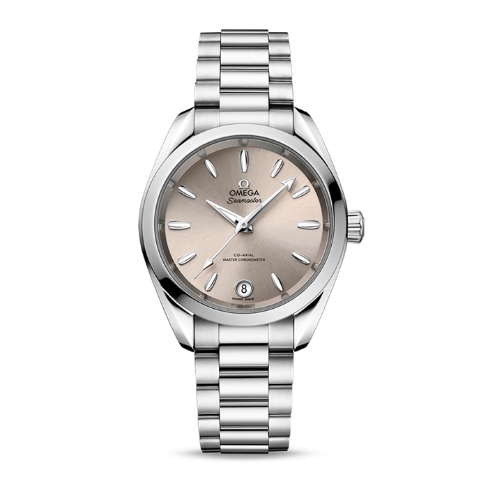 Omega Seamaster Aqua Terra 150m Co-Axial Master Chronometer 34mm Orologio da donna Sandstone O22010342009001