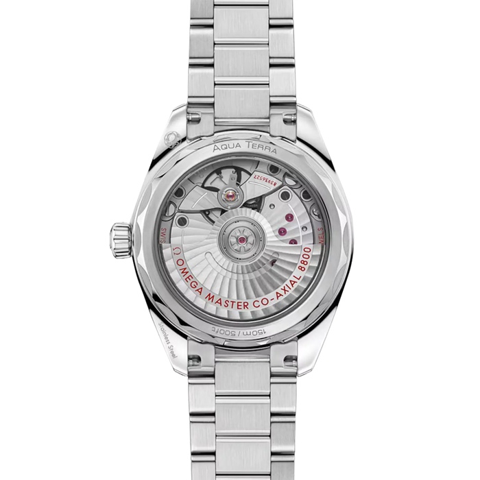 Omega Seamaster Aqua Terra 150m Co-Axial Master Chronometer 34mm Orologio da donna blu O22010342003002 - immagine 2