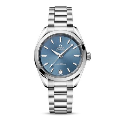 Omega Seamaster Aqua Terra 150m Co-Axial Master Chronometer 34mm Orologio da donna blu O22010342003002