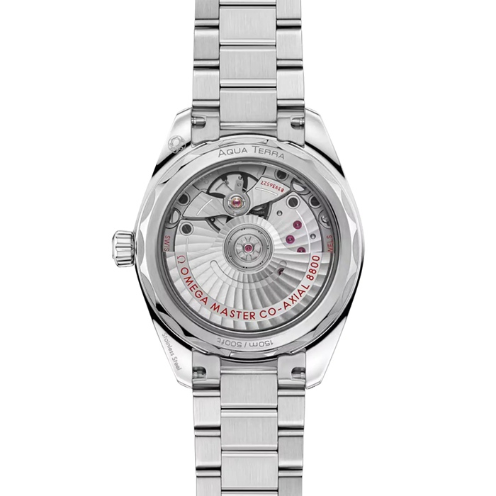 Omega Seamaster Aqua Terra 150m Co-Axial Master Chronometer 34mm Orologio da donna rosa O22010342010003 - immagine 2