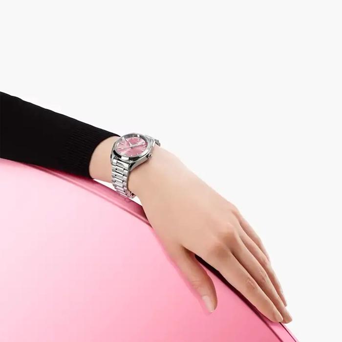 Omega Seamaster Aqua Terra 150m Co-Axial Master Chronometer 34mm Orologio da donna rosa O22010342010003 - immagine 4