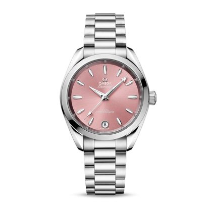 Omega Seamaster Aqua Terra 150m Co-Axial Master Chronometer 34mm Orologio da donna rosa O22010342010003