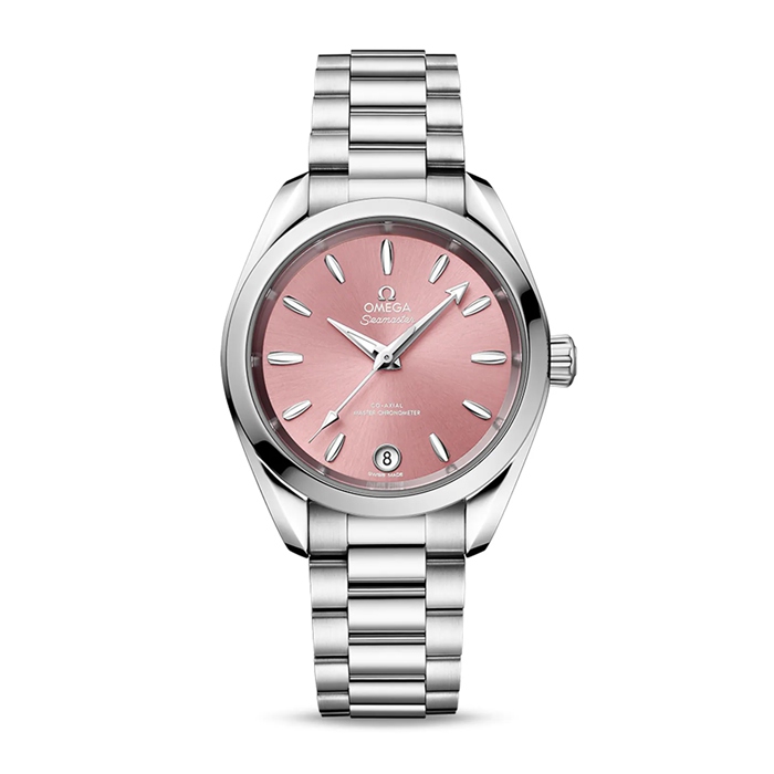 Omega Seamaster Aqua Terra 150m Co-Axial Master Chronometer 34mm Orologio da donna rosa O22010342010003