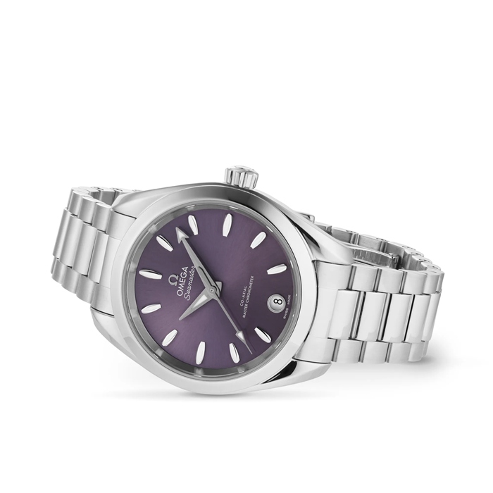 Omega Seamaster Aqua Terra 150m Co-Axial Master Chronometer 34mm Orologio da donna viola O22010342010002 - immagine 2